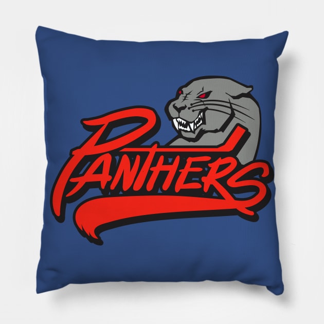 Panthers Sports Logo Pillow by DavesTees