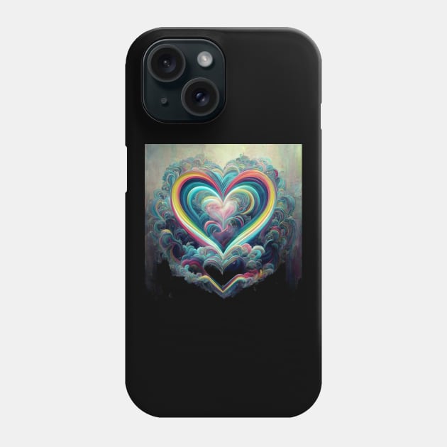 Water Hearts Of Love 10 Phone Case by MiracleROLart