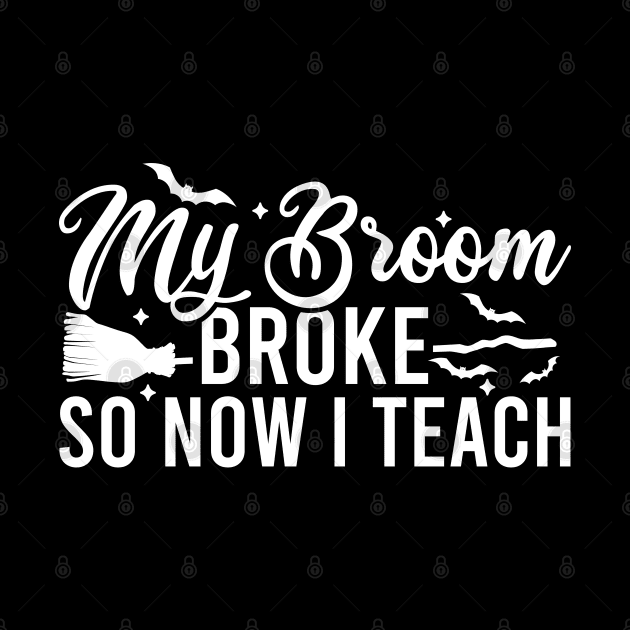 My Broom Broke So Now I Teach by Blonc