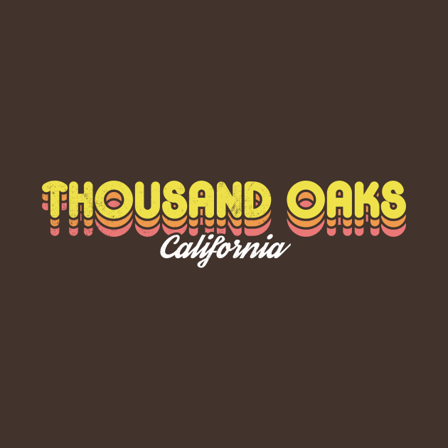 Retro Thousand Oaks California by rojakdesigns