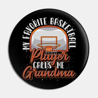 Funny Grandma Basketball Player Mothers Day Sport Basketball Pin