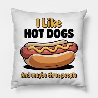 Hot Dogs Lover  For Hot Dogs Eating Contest Pillow