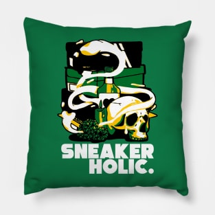 Sneaker Holic Pine Green Pillow