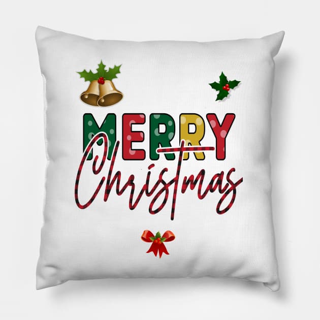 Merry Christmas day Pillow by sayed20