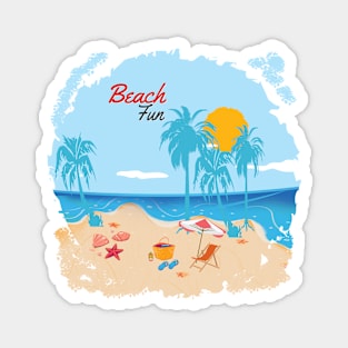 Beach Fun Magnet