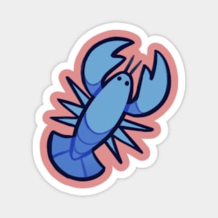 Cute Blue Lobster Magnet