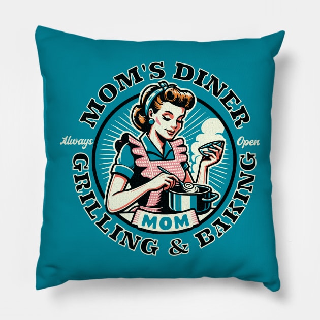 MOM'S DINER Pillow by Off the Page