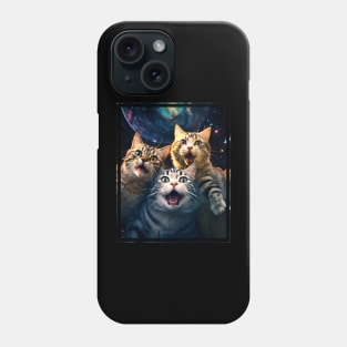 Funny Cat Moon Selfie Cute Kitten Phone Case