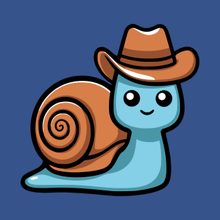 Cowboy Snail! Kawaii Snail Cowboy T-Shirt