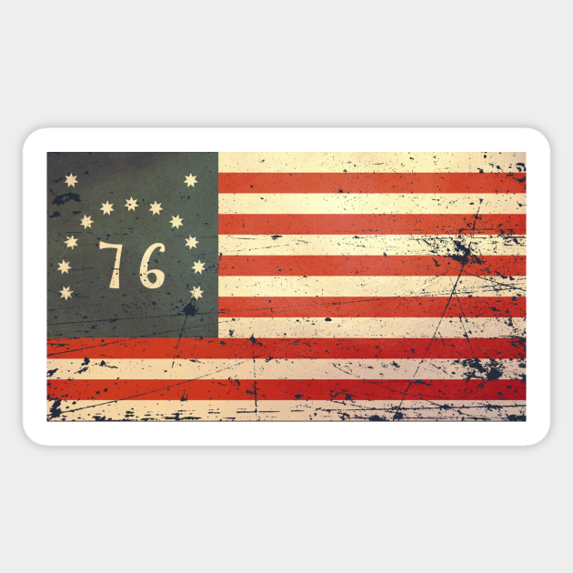 USA Bennington Flag - Vintage - Usa - Sticker