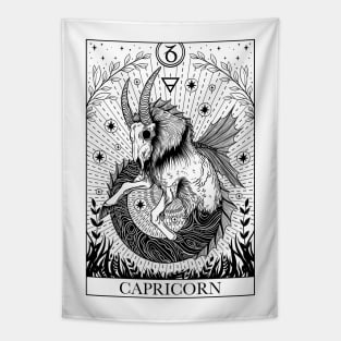 Zodiac sign tarot card Capricorn Tapestry