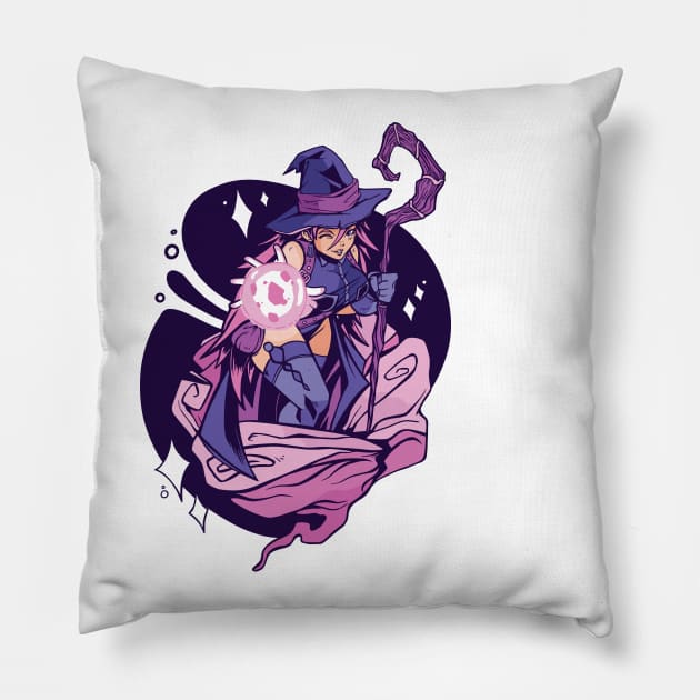 Anime Witch Girl Pillow by madeinchorley