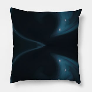 Teal Galaxy Constellation Abstract Pillow