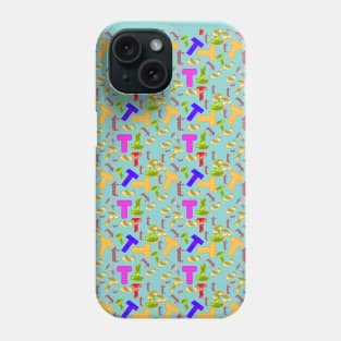 Random Letter T Abstract Pattern Phone Case