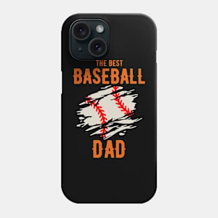 The Best Baseball Dad Phone Case