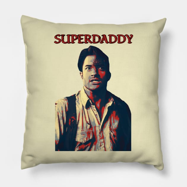 Brendan Fraser - Super Daddy Pillow by RIDER_WARRIOR