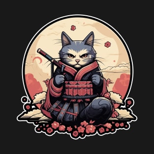 Cats Samurai T-Shirt T-Shirt