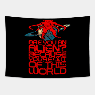 Alien Ufo Area 51 Tapestry