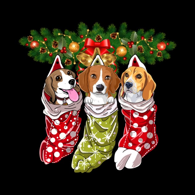 Beagles Socks Christmas Gifts Dogs Lovers by Terryeare