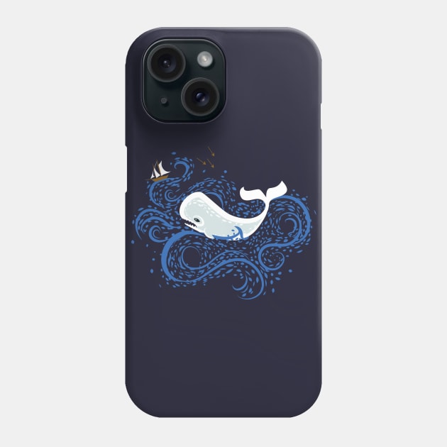 Great White Whale Phone Case by katiestack.art