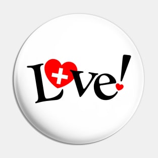 Love Heals - L+ve Pin