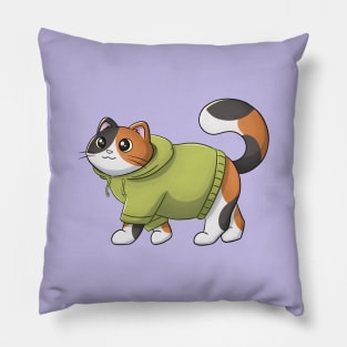 Cute Calico Cat Pillow