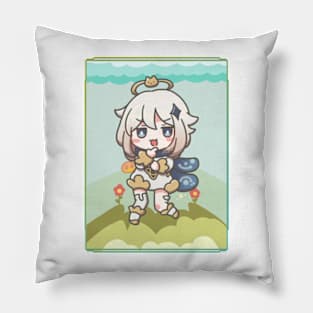 Smug Paimon Chibi Pillow