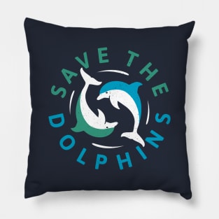Save The Dolphins - Dolphin Conservation Pillow
