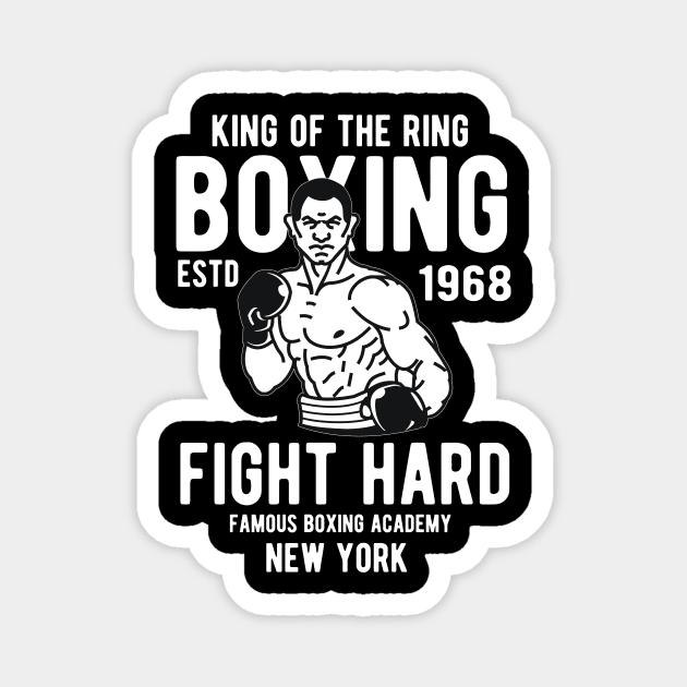 Boxing - King of the ring - New York Magnet by Urshrt