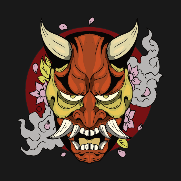 Red Oni Mask by Redgy.Art