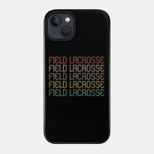 Retro Style Field Lacrosse Design - Lacrosse - Phone Case