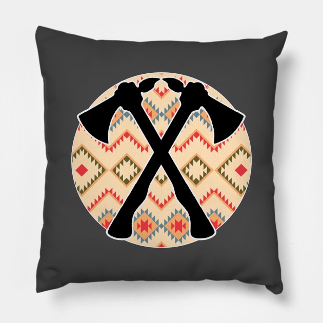 Tomahawk Pattern - 4 Pillow by Brightfeather