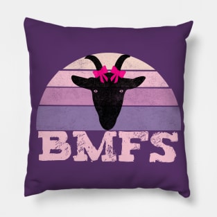 BMFS Nanny Goat Vintage Sunset Pillow