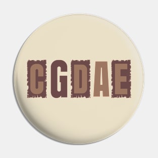 C G D A E // Rules // Guitarist Pin