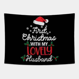 First Christmas With My Lovely Husband Tapestry