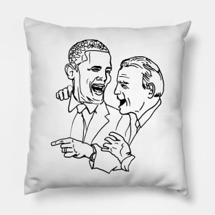 Barack Obama Joe Biden Meme Pillow