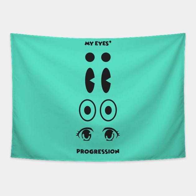 MY EYES' PROGRESSION Tapestry by LUNAR LANDING