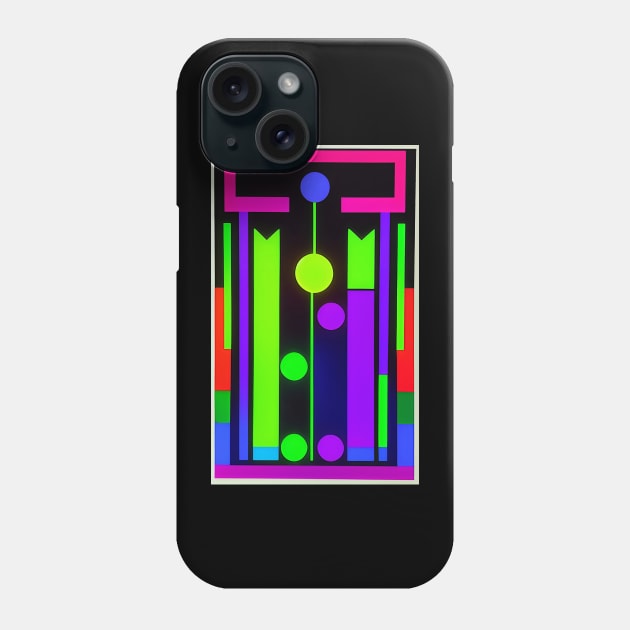 Day Glo Fluorescent Abstract Modern Phone Case by ArtBeatsGallery