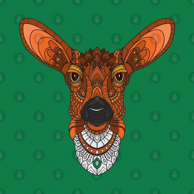 Zentangle Deer by Mako Design 