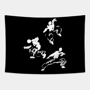 kung-fu martialarts figures Tapestry