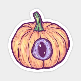 Eyeball Pumpkin Magnet