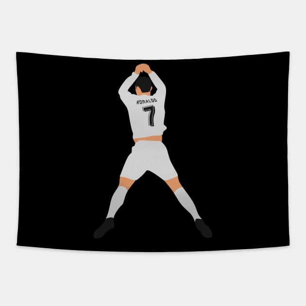 Ronaldo SIUUU Tapestry by ardianvector