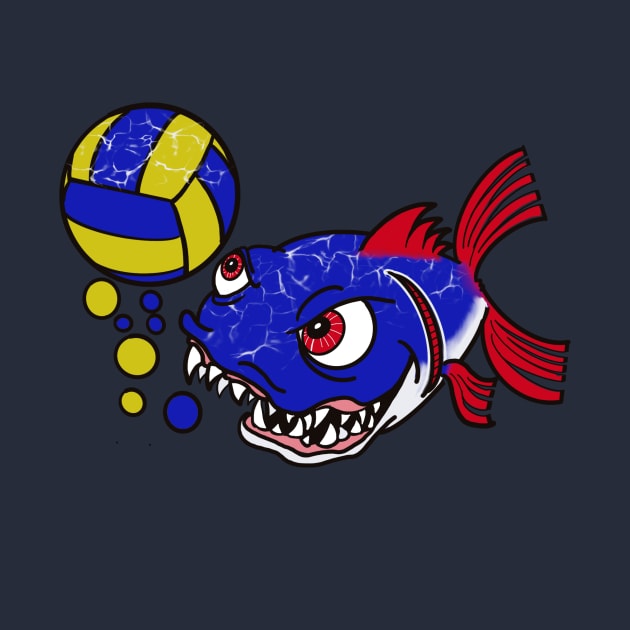 Piranha Volleyball by Cterio