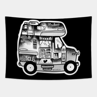 Packing for adventure campervan Tapestry