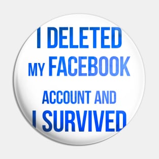 #DeleteFacebook Pin