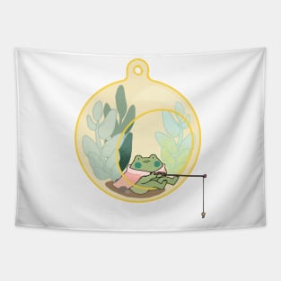 Fishing froggie Tapestry