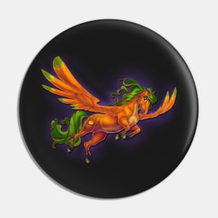 Pumpkin Pegasus Pin