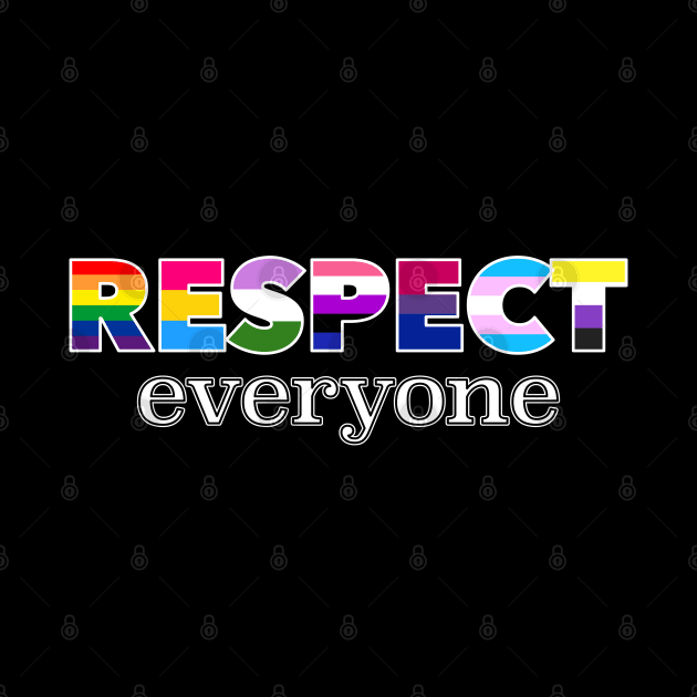 Respect Everyone - Inclusive Pride Flags by sexpositive.memes