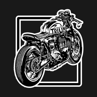 British Biker Motorcycles | Custom Vintage Cafe Racer T-Shirt