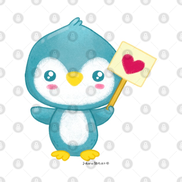 Kawaii Penguin by julianamotzko